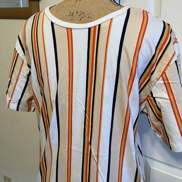 Pacsun Men’s LIKE NEW vertical striped short sleeved 100% cotton crew t-shirt M - Picture 2 of 14